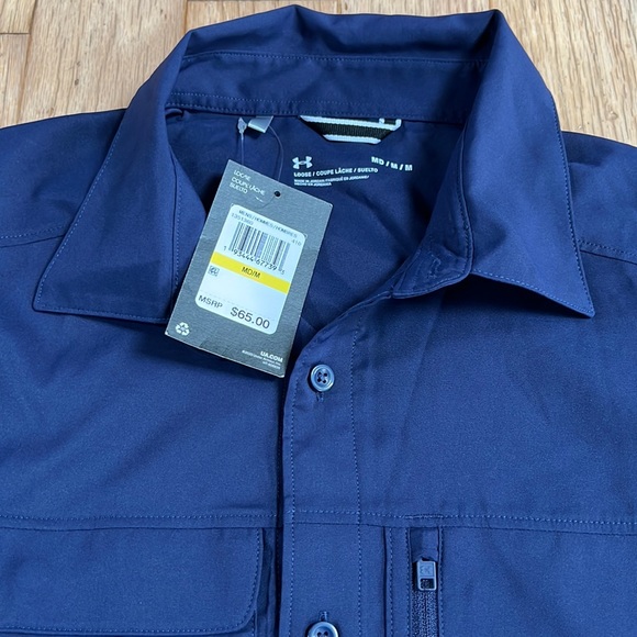 Men's UA Motivator Coach's Button Up Shirt - Picture 10 of 11